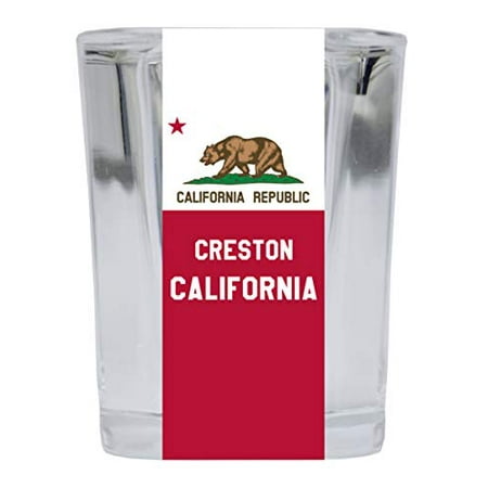 

Creston California Souvenir 2 Ounce Square Shot Glass