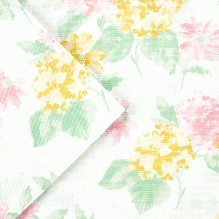KILBURN Harrods フラワープリントプレイスマットV&A 4枚セット Martha Stewart Amber Floral Fabric Placemat Set 4-Pack, Pink