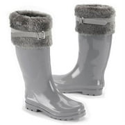 Women's Faux Fur Cuff Rain Boots