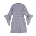thumbnail image 2 of bar III Womens Bell-Sleeve A-line Dress, Purple, Large, 2 of 2