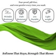 thumbnail image 5 of Amay Premium Organic Cotton Flat Sheet, 500 Thread Count Luxury Top Sheet, Cooling & Durable Bedding Sheets, King, Parrot Green(102" x 108") 1 Piece, 5 of 7