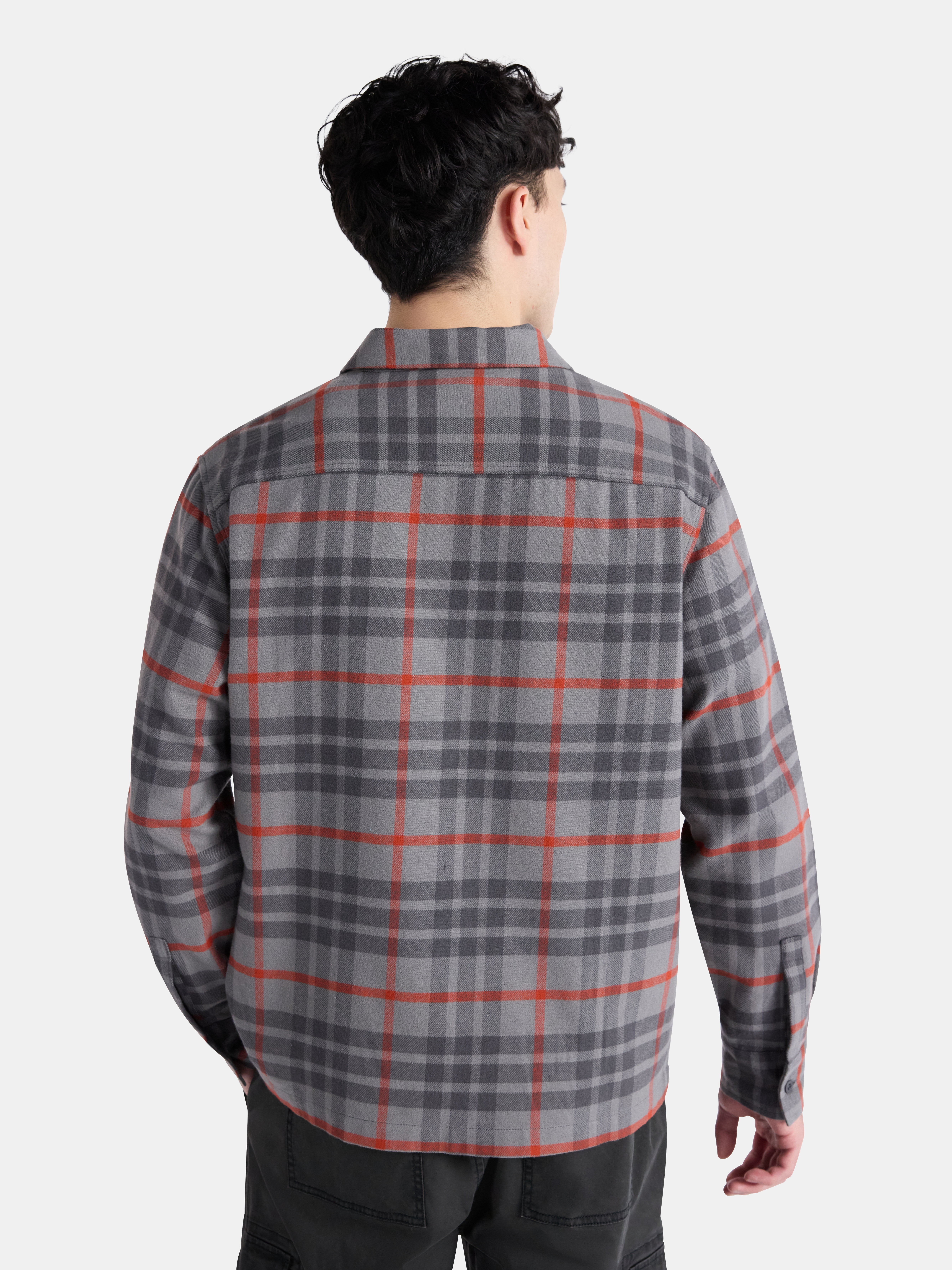 Netflix Stranger Things Hellfire Lives Fire Cotton Flannel from No Boundaries, Men's & Big Men's