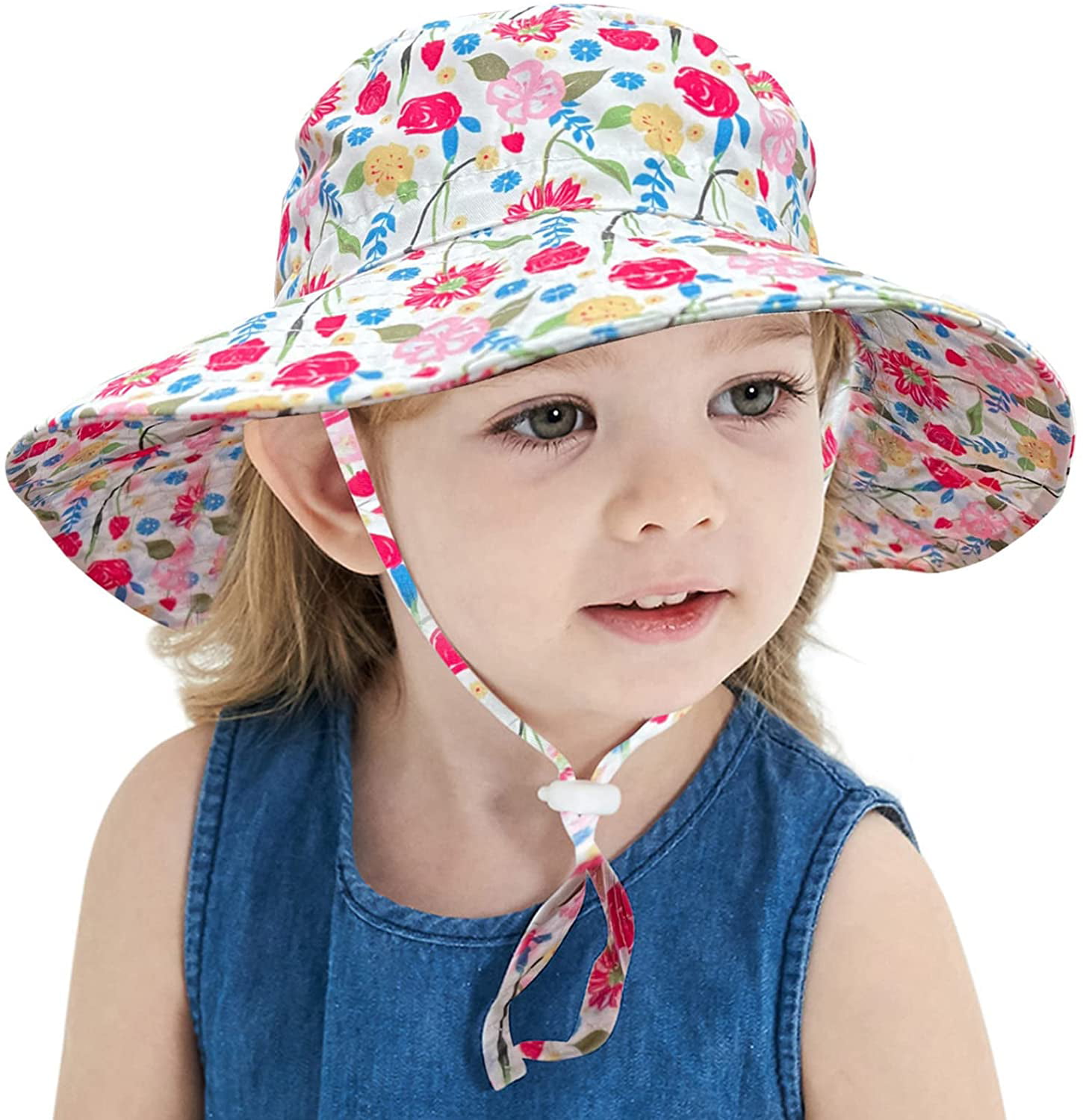 SHIELD CREATOR Baby Sun Hat 6M-8Y Girls Boys Bucket Hat with Wide Brim Toddler Sun Protection Hat 
