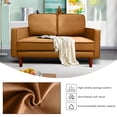 thumbnail image 6 of 50"W PU Square Arm Loveseat,Couch with Solid Wood Frame , Easy Assembly,for Guest Room, Teenager's Room, and Small Apartment,34"H x 50"W x 28"D, 6 of 8