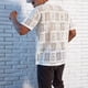 thumbnail image 4 of pstuiky Camisa de manga corta para hombre, Camiseta de ejercicio Splice Colorr para hombre, ajustada, de alta resiliencia, con cuello redondo y manga larga camisetas de hombre s, 4 of 8
