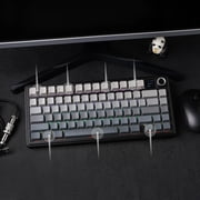 AULA F75 Max Wireless Mechanical Keyboard with TFT Smart Screen, Tri-Mode Connectivity, Hot Swappable, RGB Backlit, Volume Knob, 75% Gasket Mount (Black Gradient)
