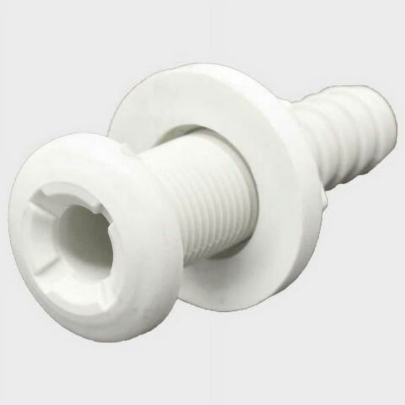 Carver Boat Thru Hull Connector | 5/8 Inch Off White Plastic