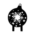 thumbnail image 1 of Letreros navideños para jardín, estaca navideña para jardín, estaca hueca de copo de nieve, Navidad Estilo B, 1 of 8