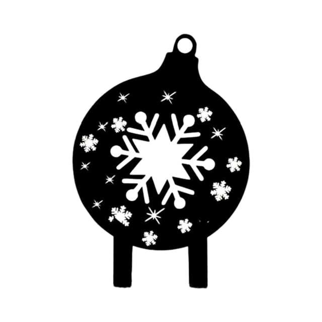 Letreros navideños para jardín, estaca navideña para jardín, estaca hueca de copo de nieve, Navidad Estilo B