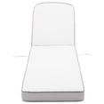 thumbnail image 6 of White 2-Pack Outdoor Chaise Lounge Cushions, 5'' Thick Olefin Patio Cushions with Removable Covers, Fade Resistant & Water Resistant Chaise Cushions for Poolside Patio Furniture, Fits 72-74''Lounges, 6 of 9
