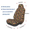 thumbnail image 3 of Wukai Fast Food Full Set Car Seat Covers with Soft Padding Universal Auto Front Seats Protector and Cushion Mat, 3 of 5