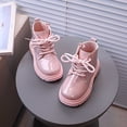 thumbnail image 5 of Owordtank Kids Girls' Boots Children's Boots Outdoor Boots Girls' Plush Short Boots Boys' boots, 5 of 8