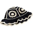 thumbnail image 4 of CoCopeaunts Women Bucket Hat Knit Beanie Hat Crochet Handwoven Foldable Winter Warm Fisherman Hat Handmade Flower Beanie Cap, 4 of 8