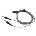 thumbnail image 1 of Cable divisor en Y de audio y micrófono para auriculares hembra de 2x3,5 mm a 2 machos, color gris 4 piezas, 1 of 7
