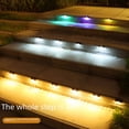 thumbnail image 3 of Luces de balaustrada solares para exteriores, luces de escalera, luces de pared para cercas, luces de paisaje para patio de villa, 3 of 5
