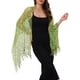 thumbnail image 1 of CHAL DE LENTEJUELAS INSPIRADORAS para Mujeres y Envolturas para Vestidos de Noche, Bufanda Brillante con Flecos para Fiestas de Boda Amarillo Verde 66.9"x19.7", 1 of 6