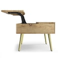 thumbnail image 5 of Simpli Home Jager SOLID MANGO WOOD 36 inch Wide Rectangle Contemporary Modern Lift Top Coffee Table in Natural, 5 of 9