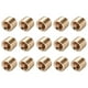 thumbnail image 1 of Accesorio de tubería de latón - Tapón avellanado hexagonal 1/16NPT macho con accionamiento de socket, tapones de tubería de 15 pcs, 1 of 3