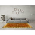 thumbnail image 3 of Ahgly Company Machine Washable Indoor Rectangle Persian Yellow Traditional Area Rugs, 8' x 10', 3 of 4