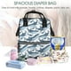thumbnail image 5 of Easygdp Cute Shark para Bolsa de Bebé de Gran Capacidad con Múltiples Bolsillos, Bolsa de Pañales para Padres, Bolsa de Viaje Organizada y Elegante, 5 of 6