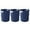C, variante sur Grande Capacité Poubelle Moderne pour Maison Cuisine Salon et Salle de Bain Design Ouvert Élégant Élimination Facile 3 Pcs