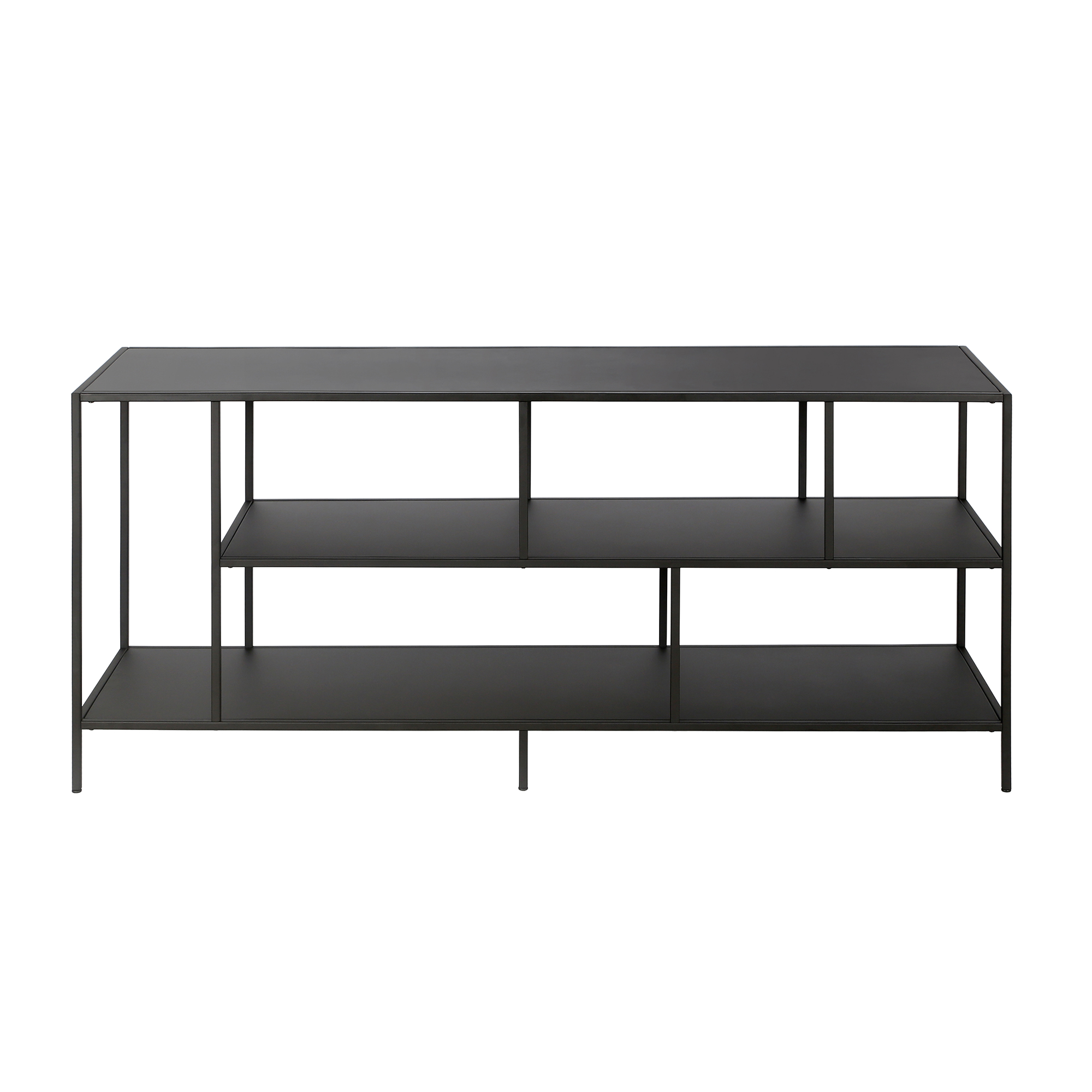 Winthrop Three Shelf TV Stand in Blackened Bronze