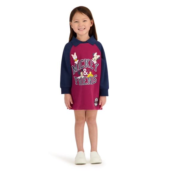 Minnie Mouse Toddler Girls Fleece Dress, Sizes 12 Months - 5T