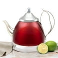 thumbnail image 4 of Creative Home Nobili-Tea 2.0 Qt. Stainless Steel Tea Kettle with Removable Infuser Basket, Metallic Cranberry, 4 of 8