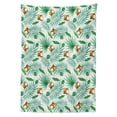 thumbnail image 3 of Ambesonne Watercolor Tablecloth Rectangular Table Cover, Coconut Aloha Hawaii, 60"x90", Green Pale Brown, 3 of 4