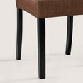 thumbnail image 4 of Subrtex Dining Chairs Linen Fabric Chairs for Kitchen Dining Room Set of 2, Brown, 4 of 6
