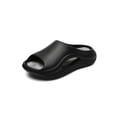 thumbnail image 5 of KIJBLAE Couples Matching Thick Sole Non Slip Slide Slippers, Soft Indoor Outdoor Beach Pool Shower Casual Sandals Black 40-41, 5 of 9