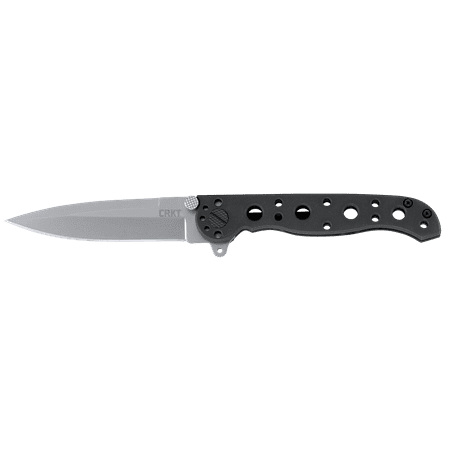 - CRKT M16 - 01S EDC Folding Knife with Spear Point Blade with Bead Blast Finish and Black EDP Coating Stainless Steel Handle with Frame Lock
