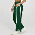 thumbnail image 5 of jtjvou Women's Baggy Wide Leg Pants Casual Drawstring Elastic Waisted Contrast Color Workout Y2K Track Pants Blue XXL, 5 of 9