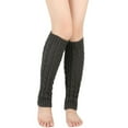 thumbnail image 3 of Leg Warmers - Leg Warmers for Women for Winter, 80s Ribbed Knit Leg Warmer Winter Warm Dark Gray One Size, 3 of 3