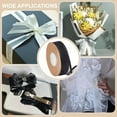 thumbnail image 5 of 20 Yards Black Wired Edged Ribbon 1 Inch Satin Edge Sheer Ribbon for Gift Wrapping Wedding Birthday Party Decoration Craft Floral Flower Wrapping, 5 of 8
