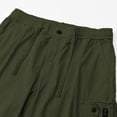 thumbnail image 6 of Ceisia Men Multi Pocket Zip Detail Drawstring Waist Casual Cotton Cargo Shorts Army Green M Gift, 6 of 7