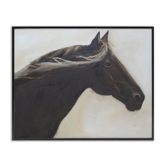 Stupell Industries The Mare In Profile Black Framed Giclee Art, design by Jadei Graphics