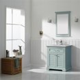 thumbnail image 3 of Vinnova Lorna 30" Carrara Stone Top Single Vanity with Mirror in Finnish Green, 3 of 8