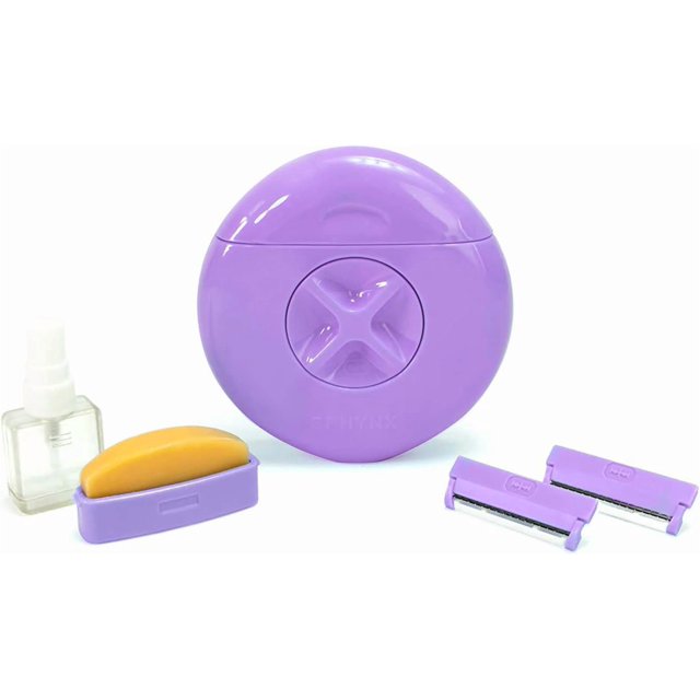 LXHUKU Rasoirs pour Femmes, Rasoirs de Voyage Portatifs 3 en 1, Rasoir pour Femmes, Vaporisateur d'Eau Rechargeable, Pré-Rasage Hydratant, Doux pour Tous les Types de Peau (Violet)