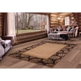 thumbnail image 2 of United Weavers Cottage Area Rug 2055 41026 Pine Border Beige Lined Acorns 7' 10" x 10' 6" Rectangle, 2 of 3