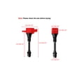 thumbnail image 2 of Set of 4 ISA Red Ignition Coils and NGK Spark Plugs Compatible with 2002-2005 Nissan Altima 2.5L Replacement for UF350, 2 of 3