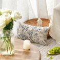 thumbnail image 3 of Spring Chinoiserie Trees and Birds Blue and White Throw Pillow Cover, 12 x 20 Inch Grandmillennial Cushion Case Decoration for Sofa Couch Farmhouse, 3 of 6