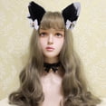 thumbnail image 4 of Diadema con orejas de gato peludas de peluche para cosplay para niña, accesorio para disfraz, 4 of 8