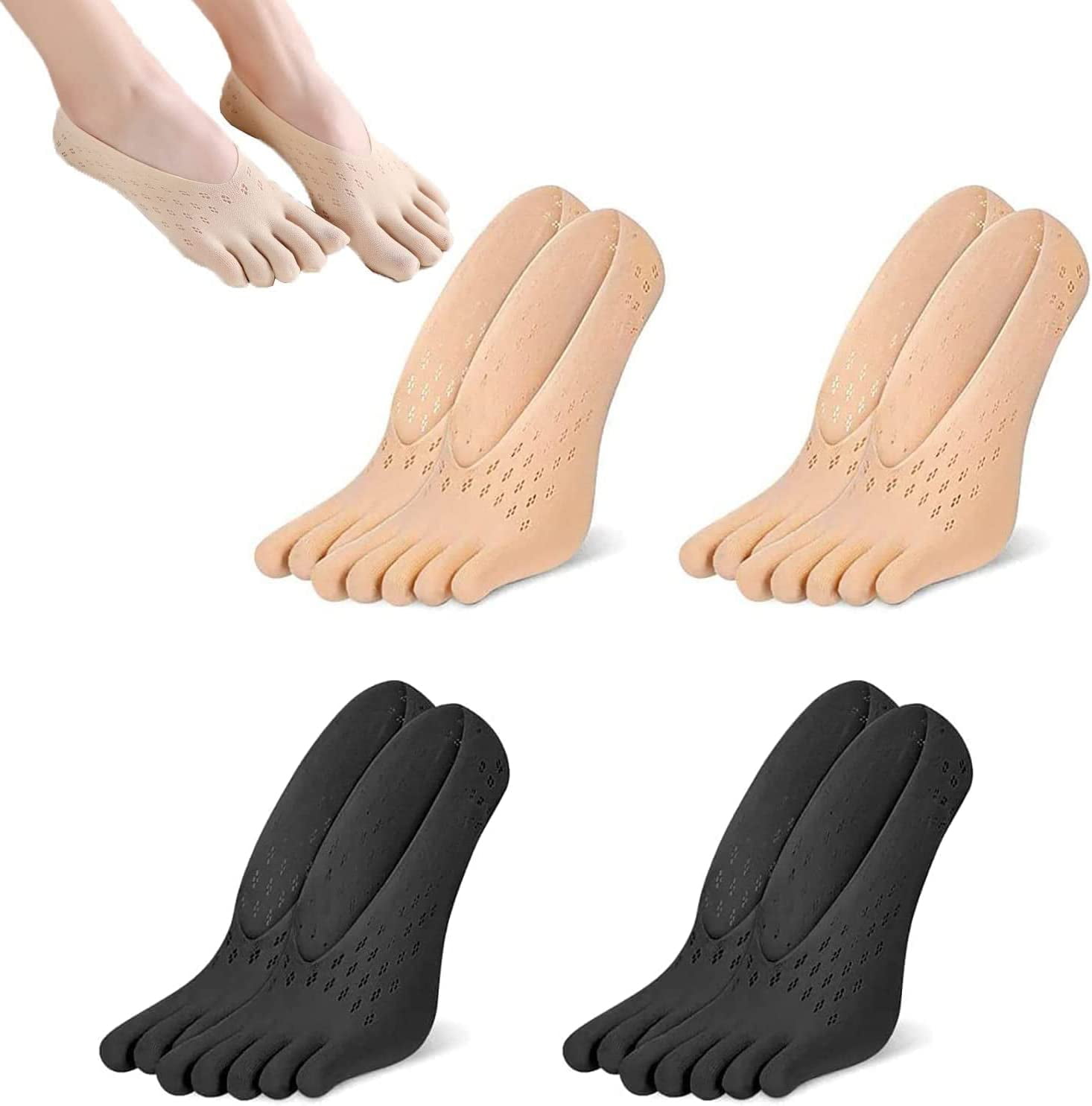 4 Pairs Anti Bunions Socks,Projoint Antibunions Health Sock, Bunion