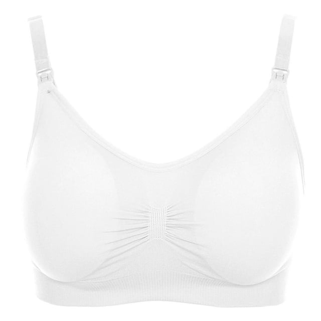 Women‘s Bra Wireless Maternity Seamless Front Buckle Breastfeeding Bra With Pads Plus Size