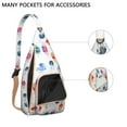 thumbnail image 2 of 4-Pockets Cross Body Bags for Woman Men,Cute Sea Life Sling Bag Chest Bag with Adjustable Strap Women's Crossbody Bags for Outdoors Hiking Traveling, 2 of 4