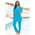 thumbnail image 3 of Roaman's Women's Plus Size Two Pocket Soft Knit Swing Tunic, 3 of 6