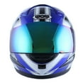 thumbnail image 5 of WOW Motorcycle HJM Street Bike Full Face Helmet + Motorcycle Bluetooth Headset: Racing Star Blue, 5 of 6