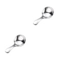 thumbnail image 1 of kurtrusly Stainless Steel Teaspoon Smooth Washable Sugar Salt Powder Coffee Tea Cake Ice-cream Soup Dessert Spoon Flatware Silver 2Set, 1 of 1
