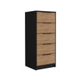 thumbnail image 3 of Depot E-Shop Paxon 2 Piece Bedroom Set, London Armoire + Egeo 5 Drawer Dresser, 3 of 3